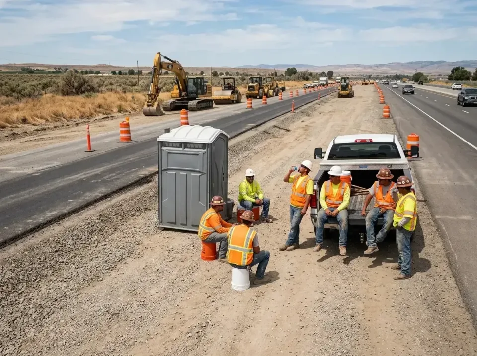 highway-road-construction-crew-007 — frequently asked questions, Porta Potty and Restroom Rentals in Pixley, CA